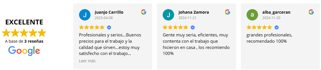 reseñas de clientes carpinteria metalica viremetal